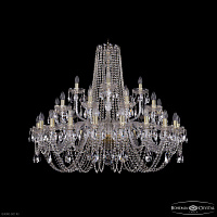 Большая хрустальная люстра Bohemia IVELE Crystal 1402/20+10+5/400 G