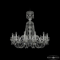 Большая хрустальная люстра Bohemia IVELE Crystal 1402/12/360/XL-95 Ni