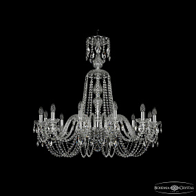 Большая хрустальная люстра Bohemia IVELE Crystal 1402/12/360/XL-95 Ni