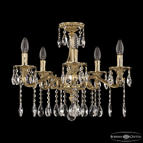 Подвесная хрустальная люстра Bohemia Ivele Crystal 73102/5/175 A G