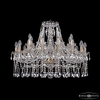Большая хрустальная люстра Bohemia IVELE Crystal 1413/16+8/300 Pa