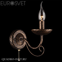 Бра EUROSVET 22404 22404/1 черный с золотом