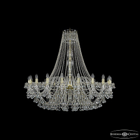 Большая хрустальная люстра Bohemia IVELE Crystal 1409/20/460/h-118 G