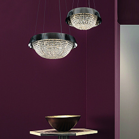 Хрустальная потолочная светодиодная люстра APL LED Rimini S514.0.54.A.3000