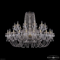 Большая хрустальная люстра Bohemia IVELE Crystal 1402/24+12/530 G