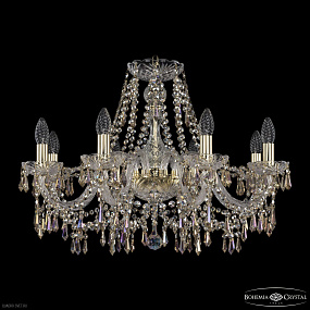 Хрустальная подвесная люстра Bohemia IVELE Crystal 1403/8/240 G R801