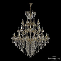 Большая хрустальная люстра Bohemia Ivele Crystal Florence 71104/16+8+8/550/3D B GB Y1