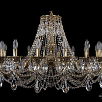 Литая подвесная люстра с хрусталем Bohemia IVELE Crystal 1702/16/335/C/GB