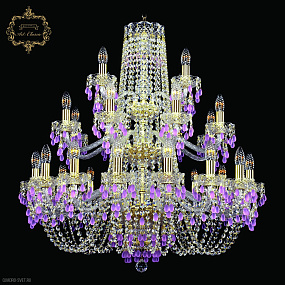 Большая хрустальная люстра Bohemia Art Classic 11.24.16+8+4.300.3d.Gd.V7010