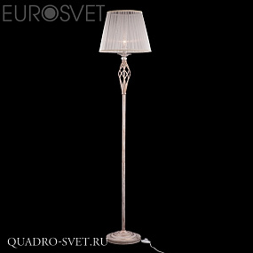 Торшер EUROSVET 01002, 01003 01003/1 белый с золотом