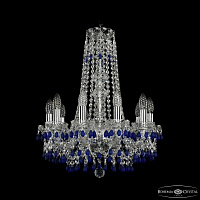 Хрустальная подвесная люстра Bohemia IVELE Crystal 1410/10/160/h-60 Ni V3001