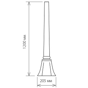 Столб Elektrostandard 120см черное золото, арт. A023552