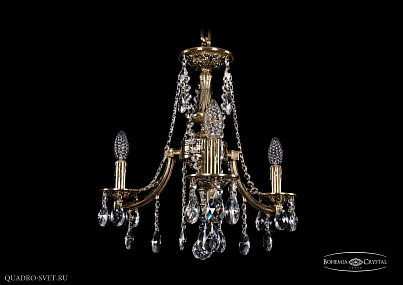Литая подвесная люстра с хрусталем Bohemia IVELE Crystal 1771/3/150/A/GB