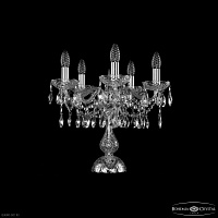 Хрустальная настольная лампа Bohemia IVELE Crystal 1413L/5/141-39 Ni
