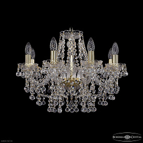 Хрустальная подвесная люстра Bohemia IVELE Crystal 1409/8/195 G