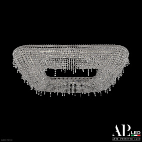 Хрустальная потолочная светодиодная люстра APL LED Rimini S504.0.100.B.3000.Clear.801.888
