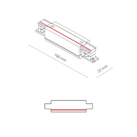 Коннектор прямой для 3-фазного шинопровода Nowodvorski Ctls Power 8708