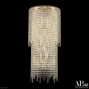 Бра хрустальное APL LED Sicilia SH500.B4.35-75.B.Gd.E14