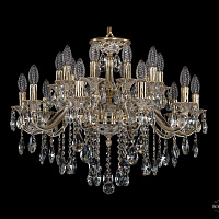 Литая подвесная люстра с хрусталем Bohemia IVELE Crystal 1703/20/225/B/GW