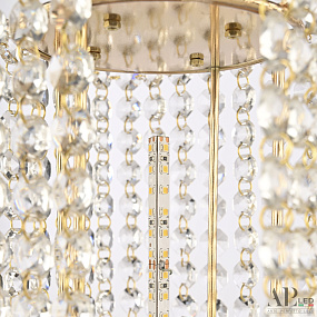 Хрустальная светодиодная настольная лампа APL LED Rimini S500.L4.15-38.B.3000.Gold