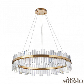 Большая хрустальная светодиодная люстра Arte Milano 312033/D1000 BS