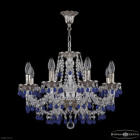 Хрустальная подвесная люстра Bohemia IVELE Crystal 16210/8/195 Ni V3001