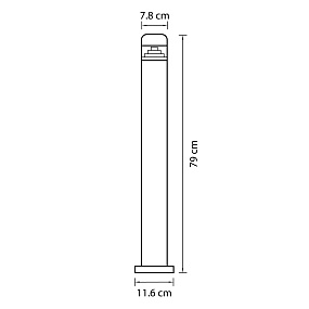 Наземный светодиодный светильник Lightstar Raggio 376707