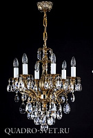 Люстра подвесная ARTGLASS ETELA VI. BRASS ANTIQUE CE
