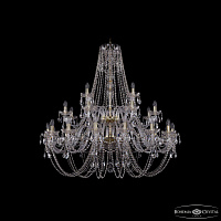 Большая хрустальная люстра Bohemia IVELE Crystal 1406/16+8+4/460/2d G