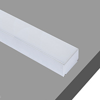 Накладной/подвесной алюминиевый профиль, 2 метра, Анодированное серебро Donolux DL18506Alu
