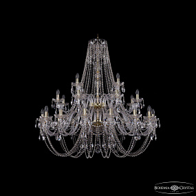 Большая хрустальная люстра Bohemia IVELE Crystal 1406/16+8+4/460/2d G