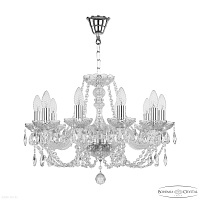 Хрустальная подвесная люстра Bohemia IVELE Crystal 101/10/195 Ni