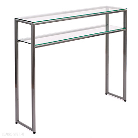 Консольный столик с полкой в прихожую AllConsoles  1042-CS clear