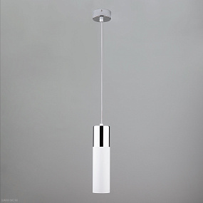 Подвесной светильник Eurosvet Double Topper 50135/1 LED хром/белый