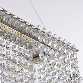 Хрустальная подвесная светодиодная люстра APL LED Sicilia SH04.52.A.Ni.4000