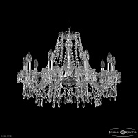 Хрустальная подвесная люстра Bohemia IVELE Crystal 1403/10/240 Ni