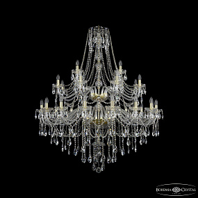 Большая хрустальная люстра Bohemia IVELE Crystal 1415/16+8+4/460/2d G