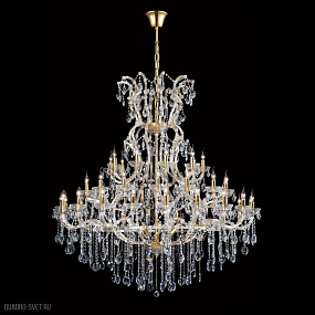 Большая хрустальная люстра Crystal Lux HOLLYWOOD SP53 GOLD