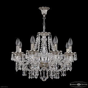 Хрустальная подвесная люстра Bohemia IVELE Crystal 16203/8/195 Ni