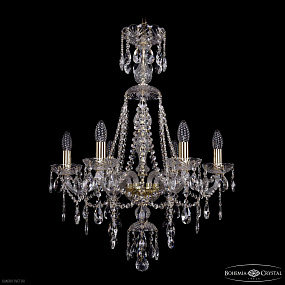 Хрустальная подвесная люстра Bohemia IVELE Crystal 1415/6/200/XL-77 G