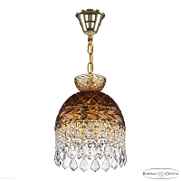 Хрустальный подвесной светильник Bohemia IVELE Crystal 5478/22 G Amber/M-1F Leafs