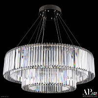 Хрустальная подвесная светодиодная люстра APL LED Sicilia SH09.93.2D.A.Ni.4000
