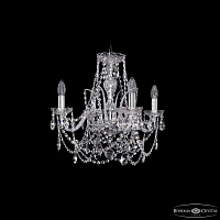 Хрустальная подвесная люстра Bohemia IVELE Crystal 1411/4/160/Ni
