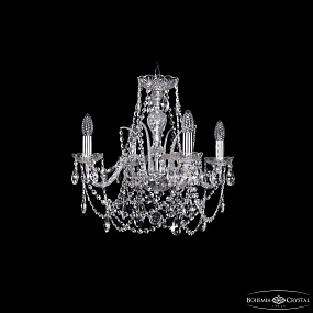 Хрустальная подвесная люстра Bohemia IVELE Crystal 1411/4/160/Ni