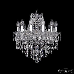 Хрустальная подвесная люстра Bohemia IVELE Crystal 1415/12/141 Ni