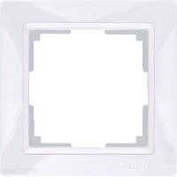 Рамка на 1 пост (белый, basic) Werkel WL03-Frame-01