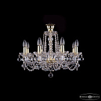Хрустальная подвесная люстра Bohemia IVELE Crystal 1402/8/195/G/Balls/Tube