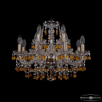 Хрустальная подвесная люстра Bohemia IVELE Crystal 1410/8+4/195 Pa V1003