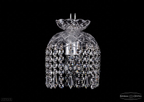 Хрустальный подвесной светильник Bohemia IVELE Crystal 7715/15/Ni/Drops