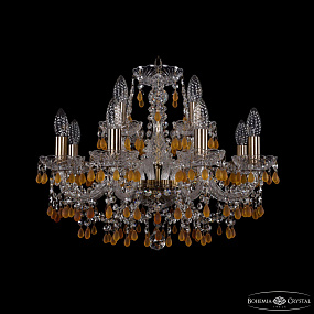 Хрустальная подвесная люстра Bohemia IVELE Crystal 1410/8+4/195 Pa V1003